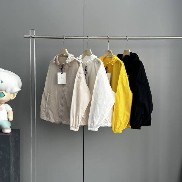 Moncler新款夹克防晒衣 颜色 黑色 白色 粉色 黄色 尺码 0-1-2
