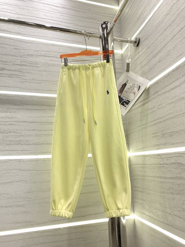 Qing Ouyang-春季新款logo刺绣标束脚卫裤 经典版型 上身显瘦 休闲百搭又减龄 Smlxl