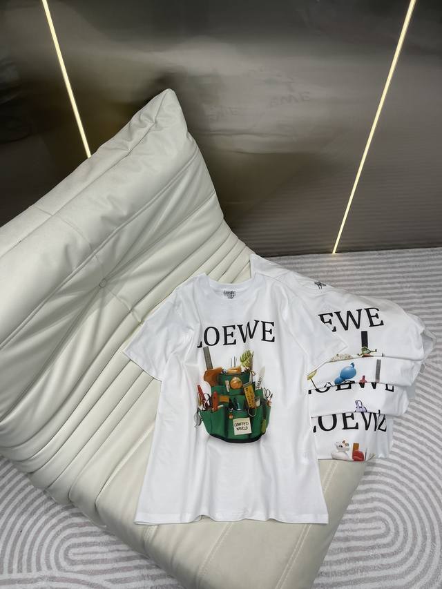 Loew* 罗*威 2024Ss Crafted World秀款新联名童趣系列 印花短袖t恤 五个图案 Sml