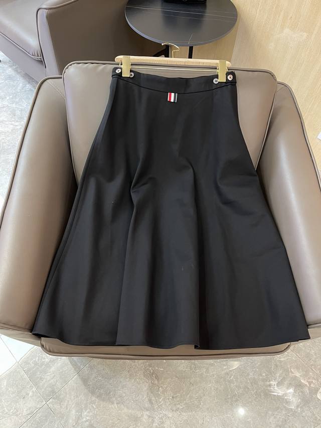 Kz008#新款半裙 Tb 最新款 西装料 长半裙 灰色 黑色 36-38-40-42