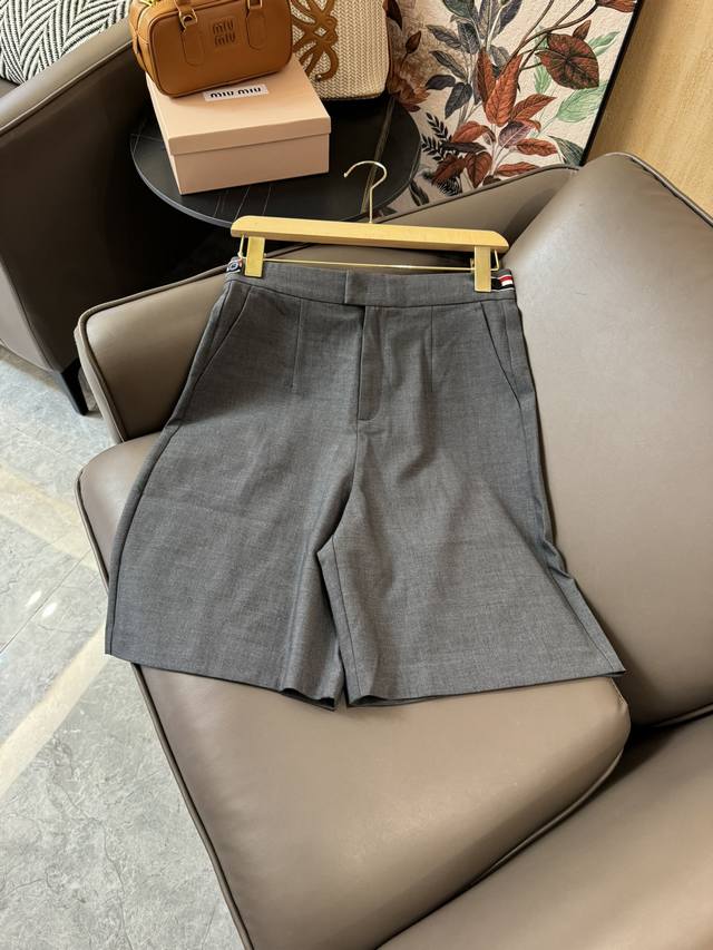 Xj002#新款短裤 Tb 西装短裤 显瘦修身 米白色 灰色 黑色 Smlxl