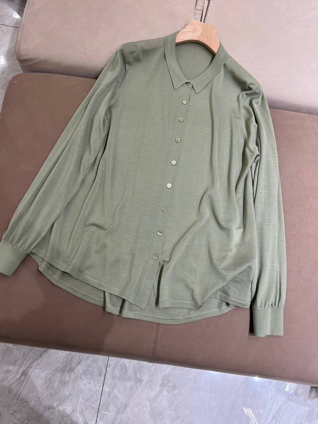 L 衫款羊毛针织开衫 Sml 100％美丽诺羊毛 绿色，兰色，白色