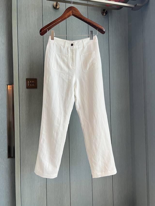 夏季新品神裤 Loro A亚麻 采用55亚麻+42天丝 柔软透气干爽．舒适 这个夏天怎么可能少了亚麻呢 Smlxl卡其色．白色