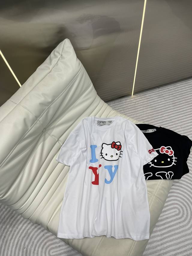 Open Yy X Hello Kitty联名t恤 潮牌新品，超好看款式 Sml