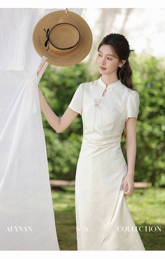 连衣裙 新中式连衣裙夏季新款高级流行独特优雅气质裙子smlxl