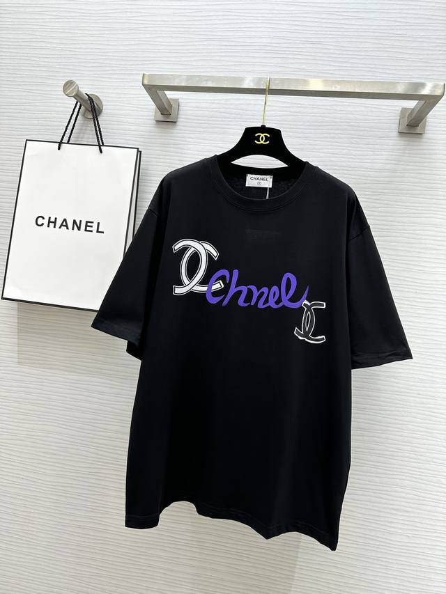 Chane2Ss涂鸦t恤 宽松版型超级时髦 高品质定制 现货首发size：S M L