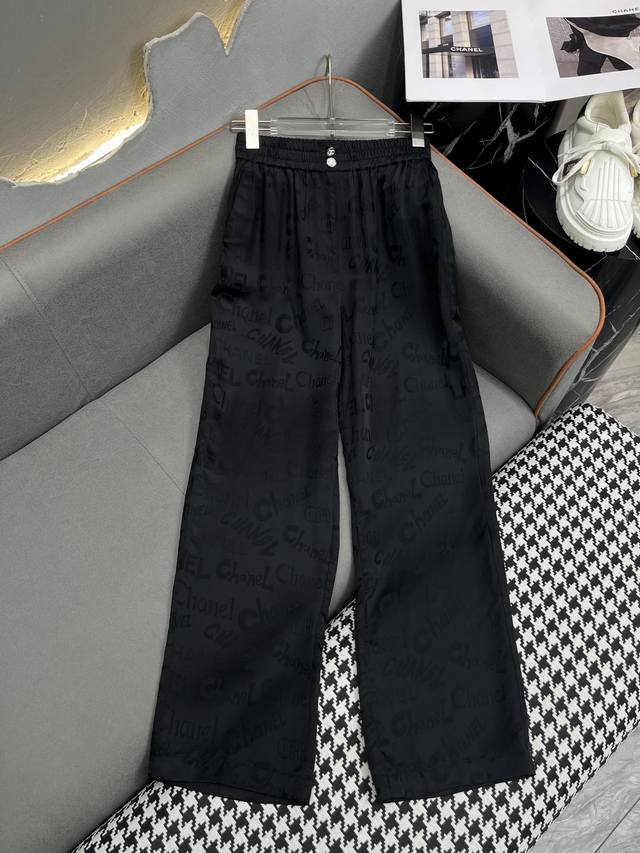 Chane* 24Ss夏季新款直筒裤 字母提花面料 版型超好 两色三码sml