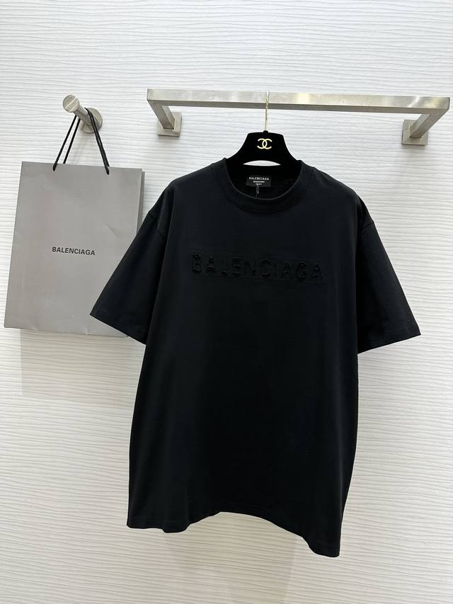 Balenciag2Ss重工贴布刺绣t恤 宽松版 高品质定制 现货首发size：Xs S M L