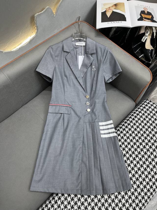Thom Brow*E 24Ss夏季新款西装裙 船锚图案装饰 时尚大方 高品质 两色三码smla807